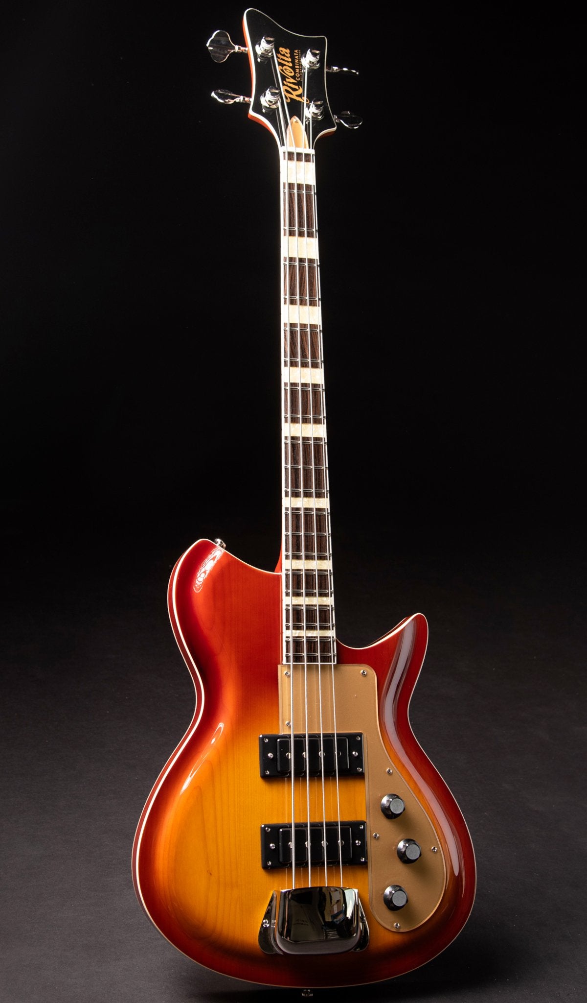 Eastwood Guitars Rivolta Combinata Bass VII Autunno Burst