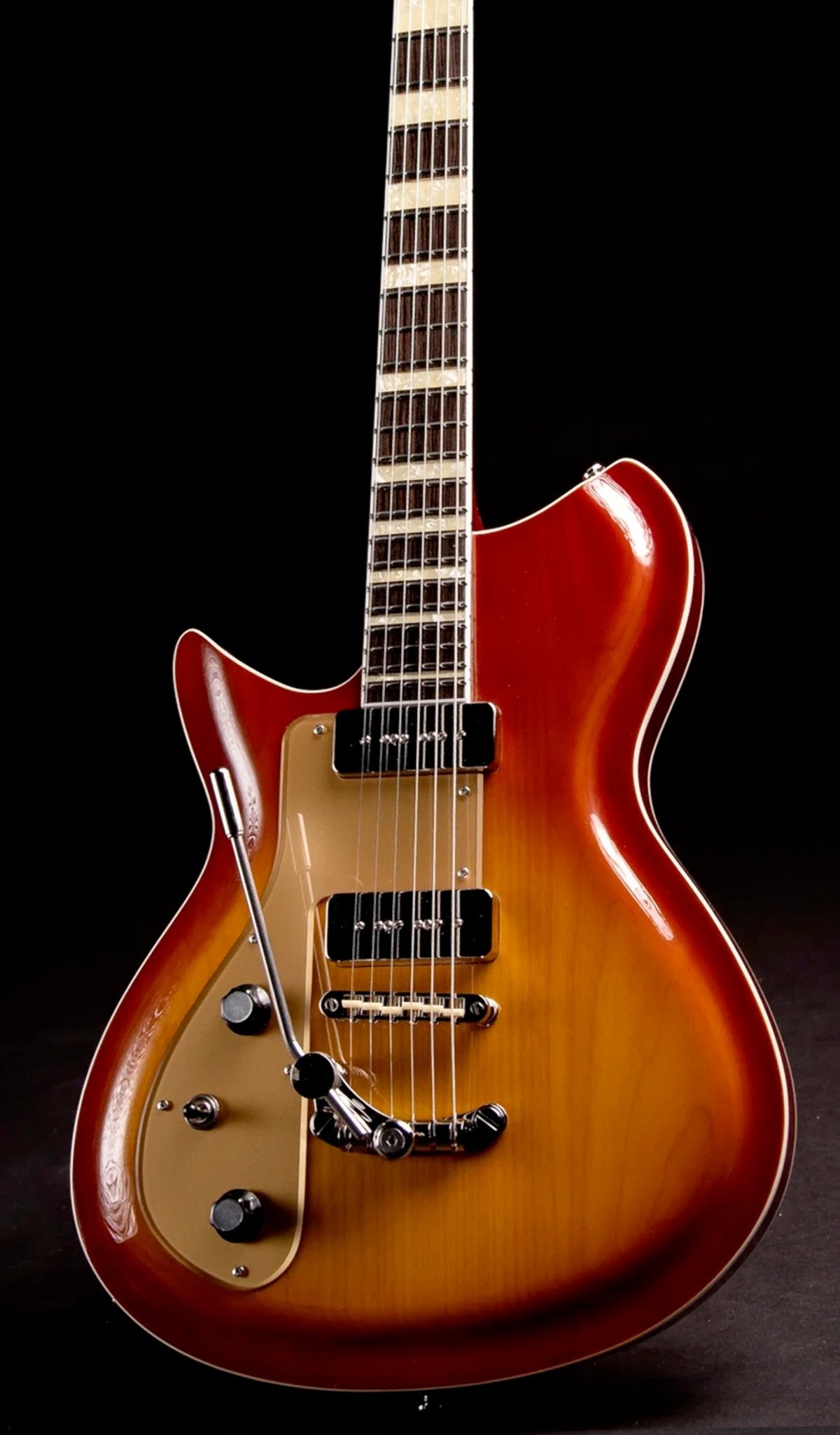 Eastwood Guitars Rivolta Combinata DLX Autunno Burst LH