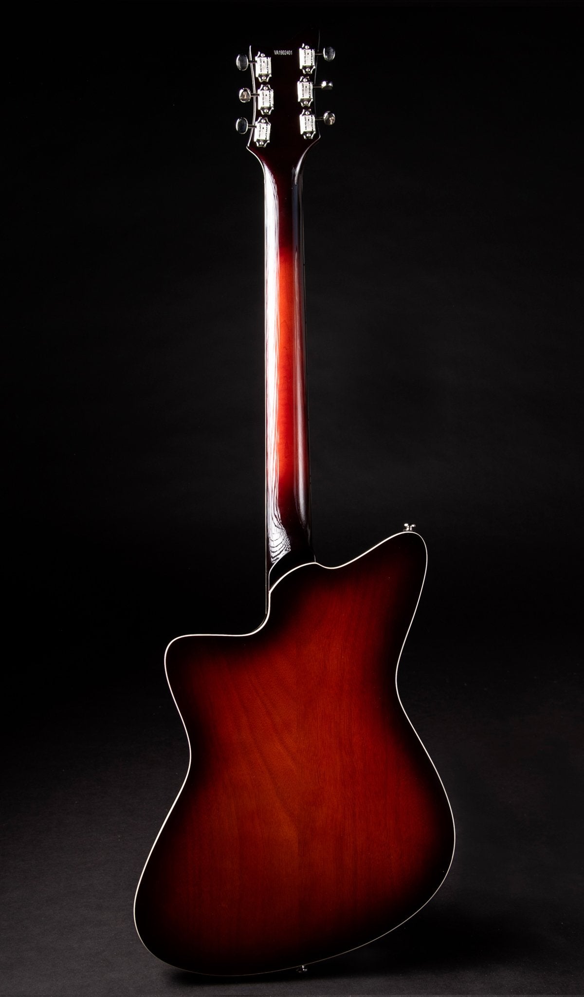 Eastwood Guitars Rivolta Mondata Baritone VIII Fuoco Burst Full Back