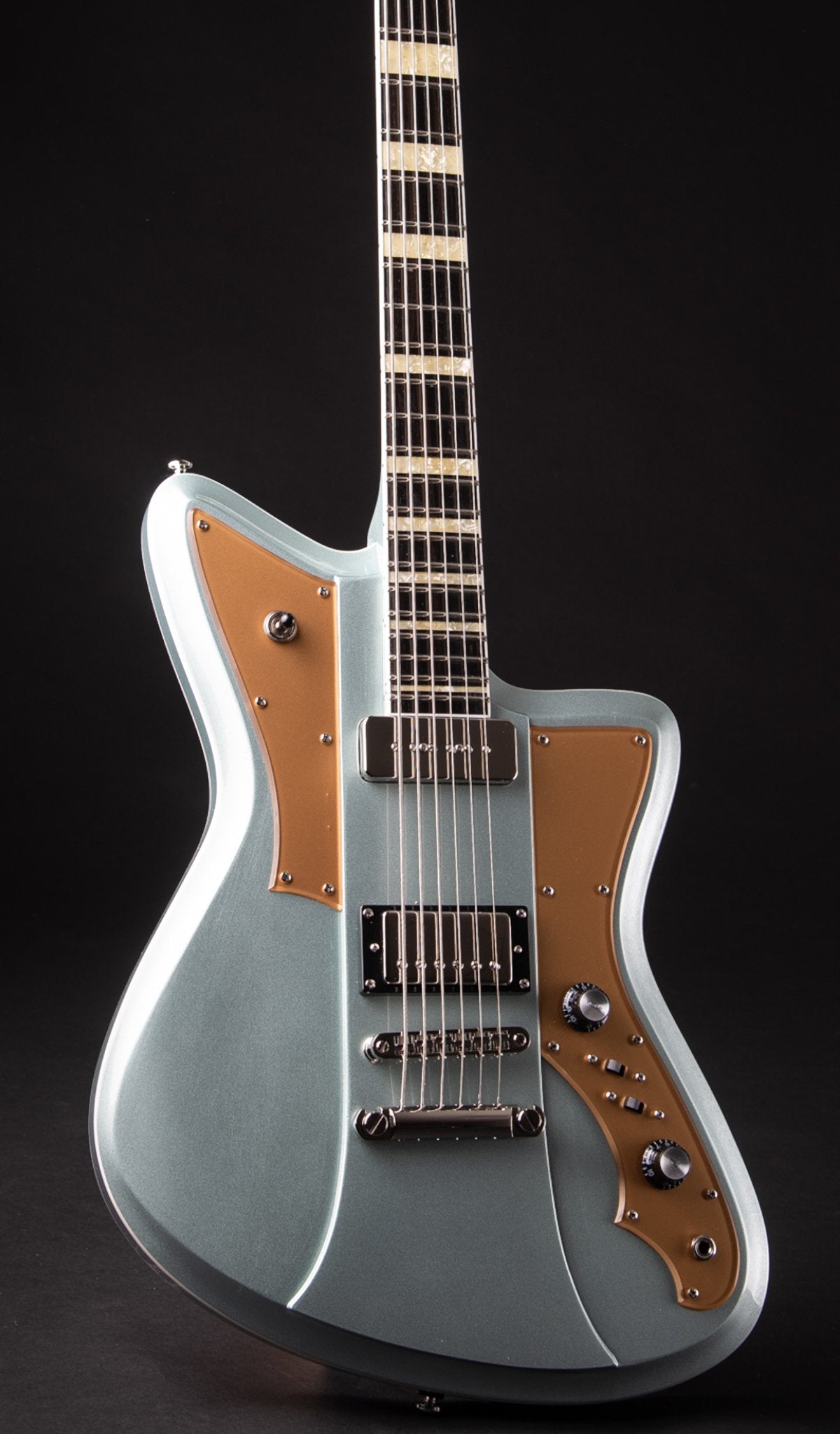 Eastwood Guitars Rivolta Mondata Baritone VIII Ice Blue Metallic