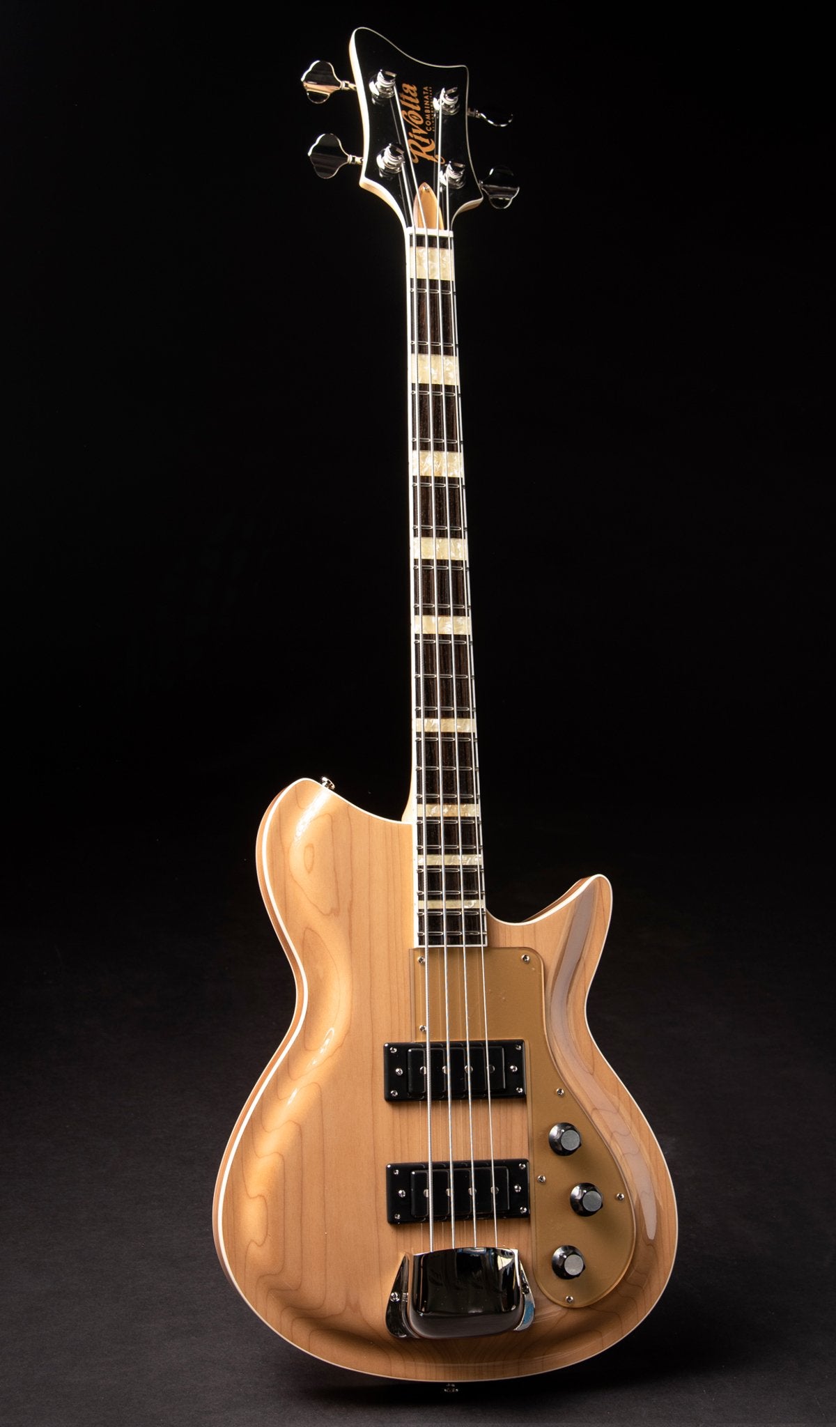 Eastwood Guitars Rivolta Combinata Bass VII Acero Glow Full Front