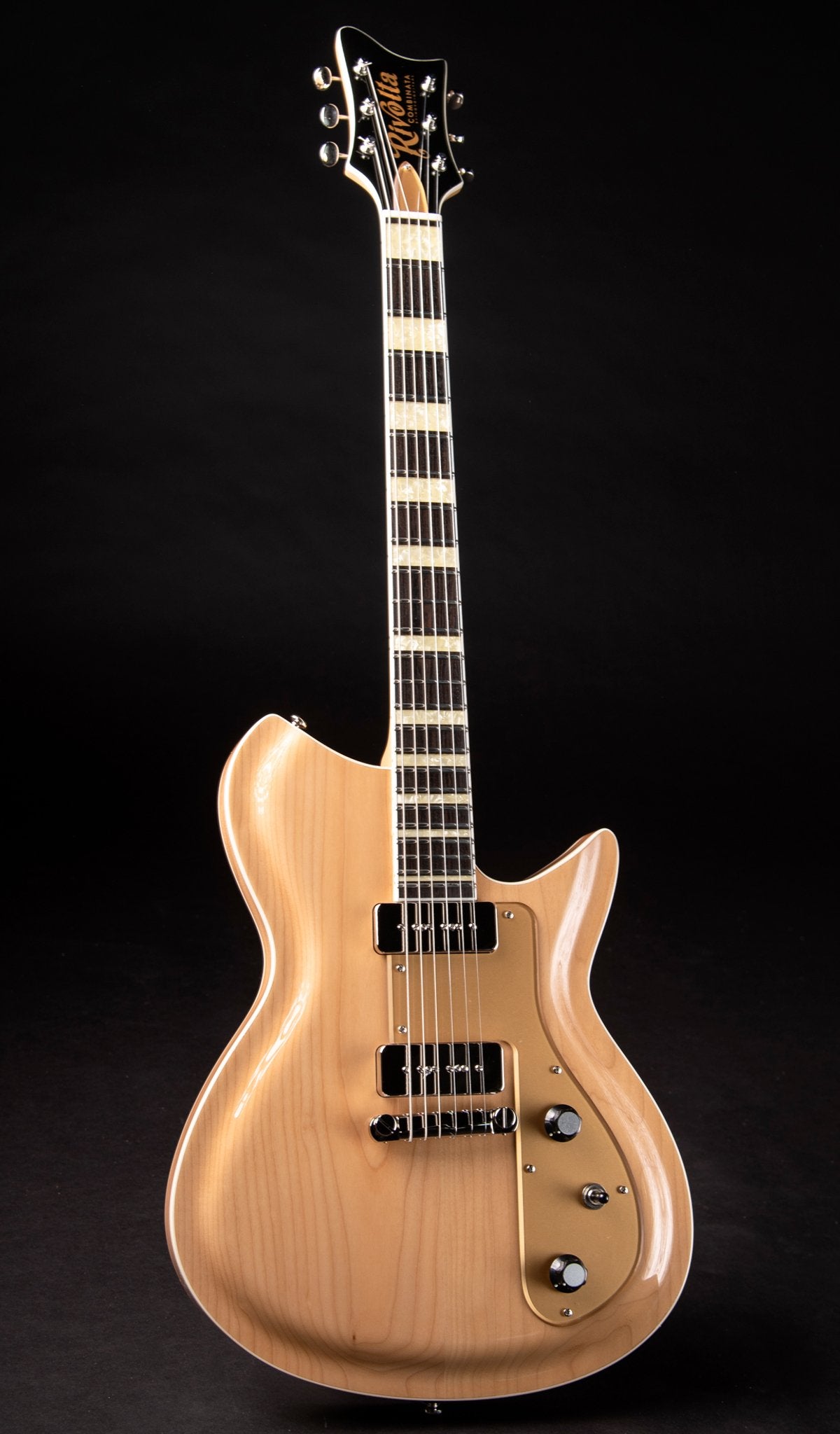 Eastwood Guitars Rivolta Combinata Acero Glow Angled