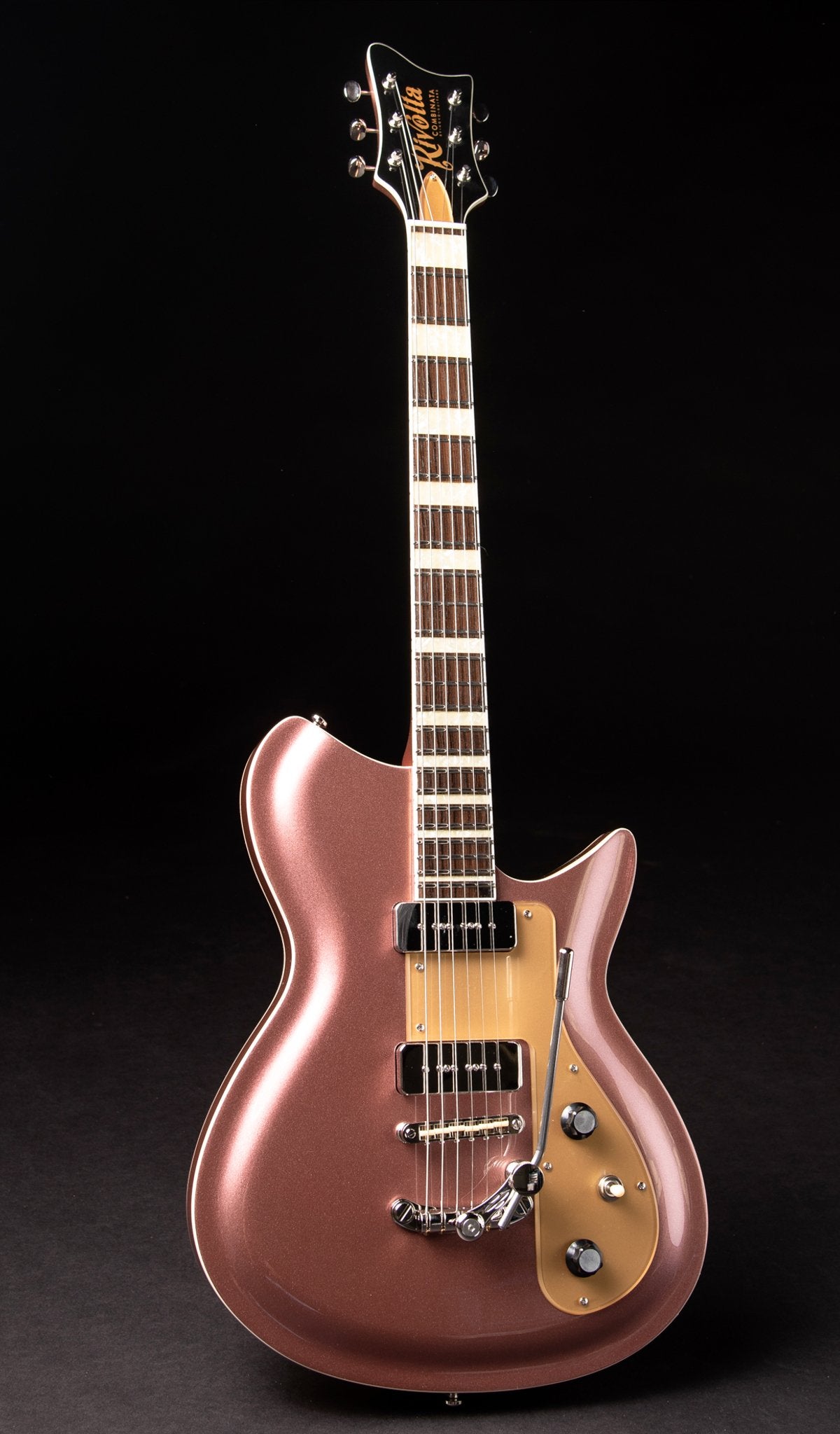 Eastwood Guitars Rivolta Combinata XVII Burgundy Mist Metallic Full Front