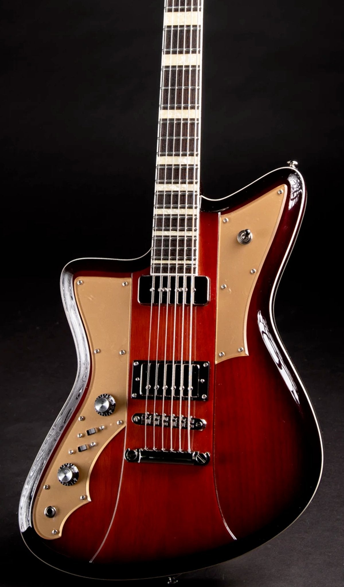 Eastwood Guitars Rivolta Mondata Baritone VII LH Fuoco Burst