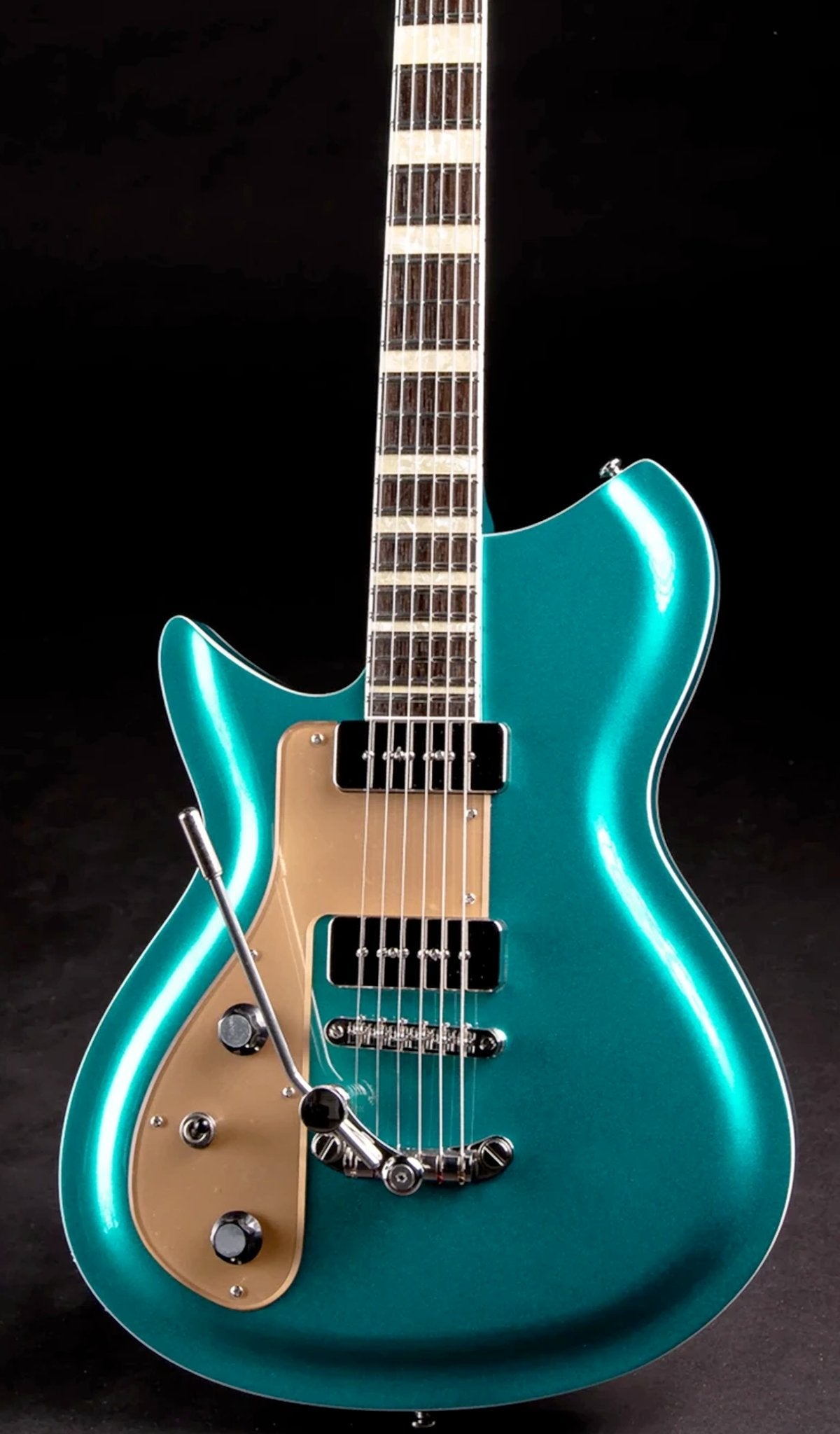 Eastwood Guitars Rivolta Combinata DLX Adriatic Blue Metallic LH